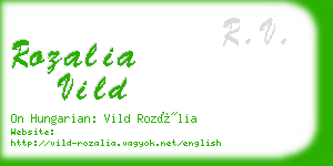 rozalia vild business card